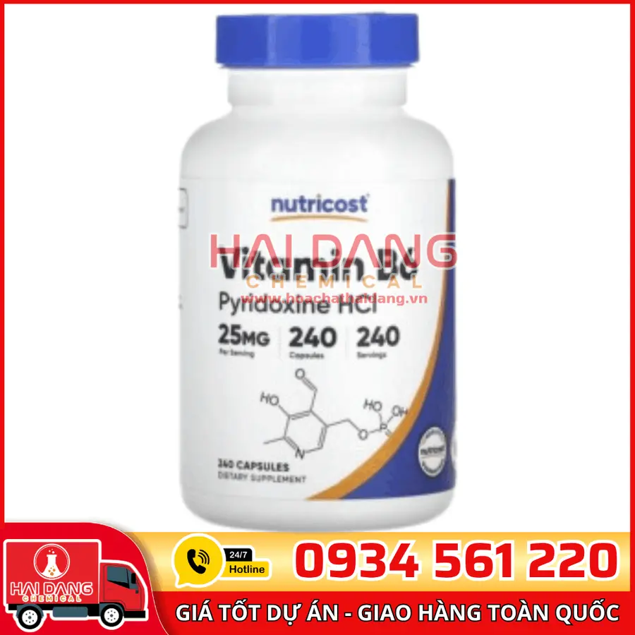 Vitamin B6 Pyridoxine HCl Trung Quốc – Dược Phẩm Cao Cấp