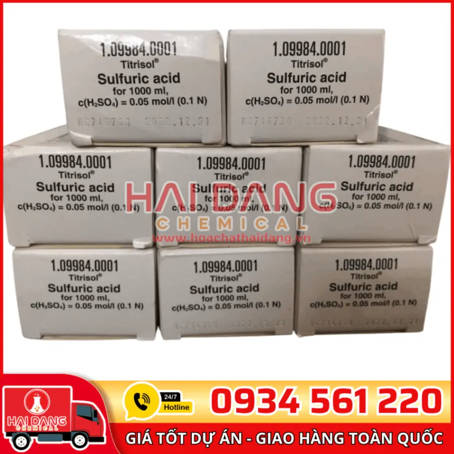 Ống chuẩn H₂SO₄ 0.1N - Merck