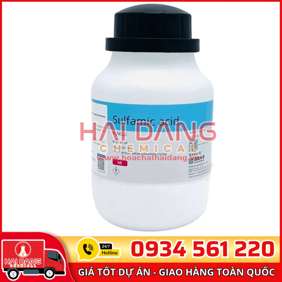 Sulfamic Acid H₃NSO₃, lọ 500g - hãng Xilong
