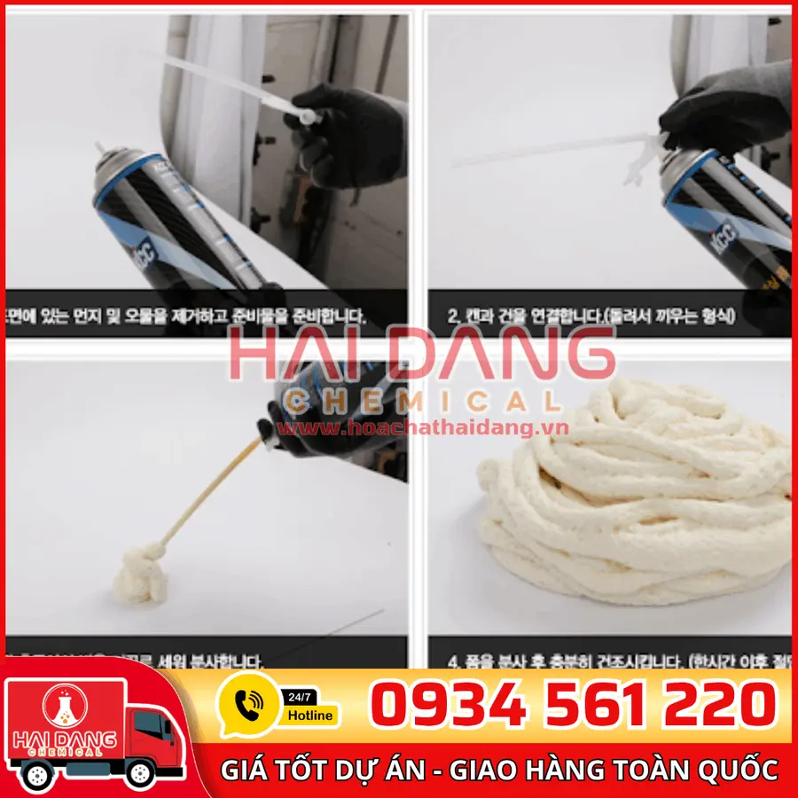 KCC PU 40 – Keo Bọt Nở Chống Thấm Trám Khe Hiệu Quả
