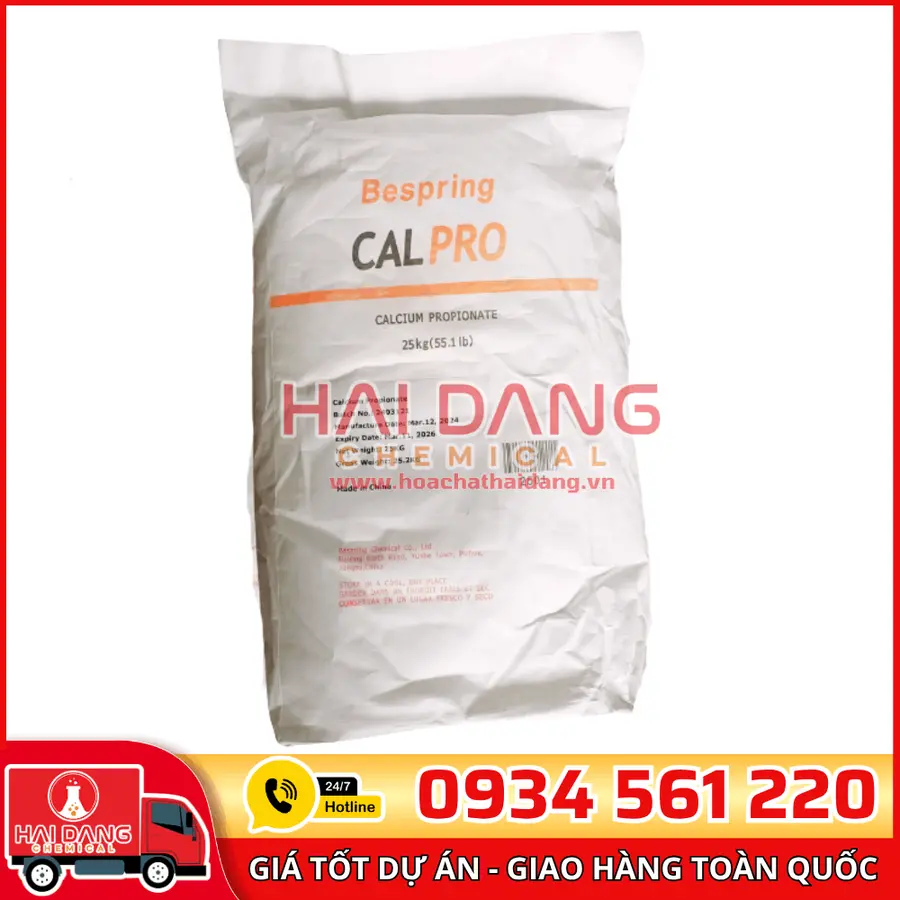 Calcium Propionate Trung Quốc Bao 25kg