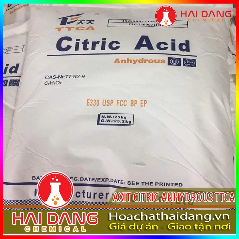 Phụ Gia Làm Nước Mắm Axit Citric Monohydrate TCCA