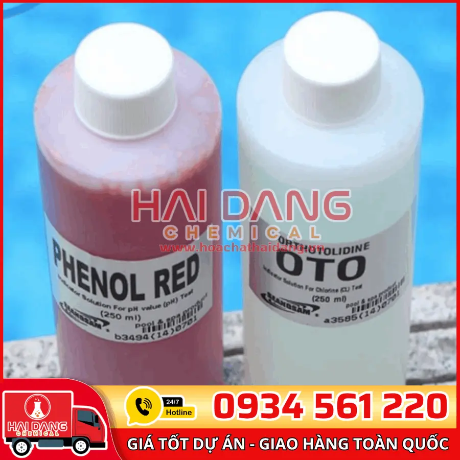 Dung Dịch Test Clo & pH Hồ Bơi OTO – Phenol 250ml Chính Xác