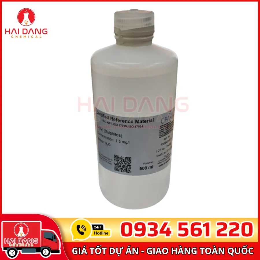 Dung Dịch Chuẩn Sulphites 1.5mg/L Trong Nước CPAchem