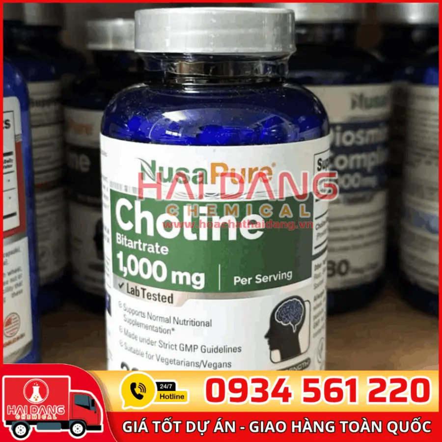L-Choline Bitartrate Trung Quốc – Nguyên Liệu Dược Hỗ Trợ Trí Não