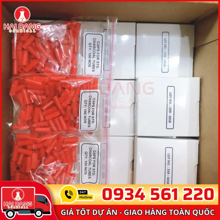 Ống Hấp Thụ Nhồi XAD-2 (2-Hydroxymethyl), 8x110mm, Hãng Zefon – Mỹ