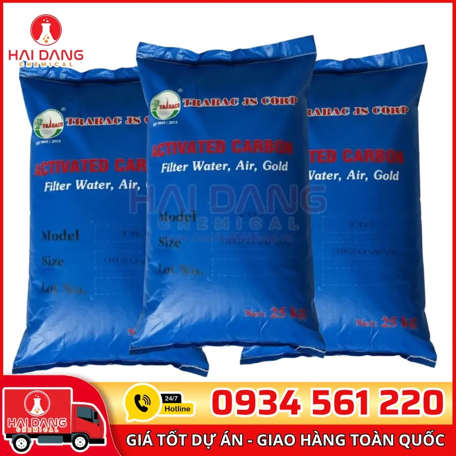 Than Hoạt Tính Gáo Dừa TB3 Iodine 900-1000 Việt Nam Bao 25kg