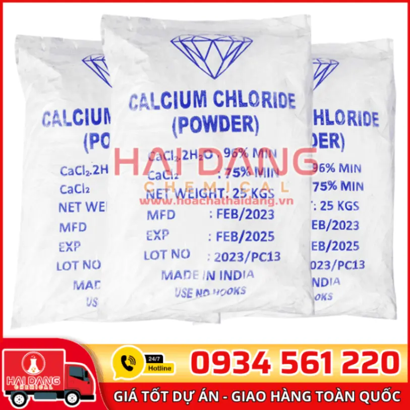 Calcium Chloride CaCl2.2H2O 96% Ấn Độ