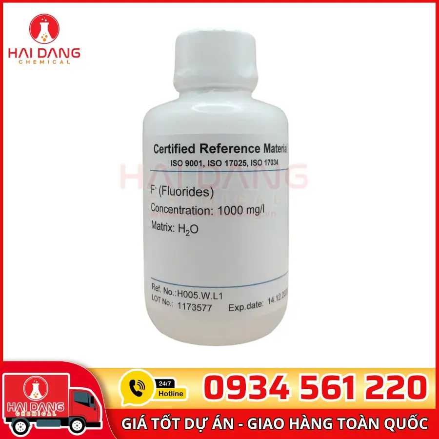 Fluorides (F⁻) 1000mg/L Cho IC 100mL CPAchem