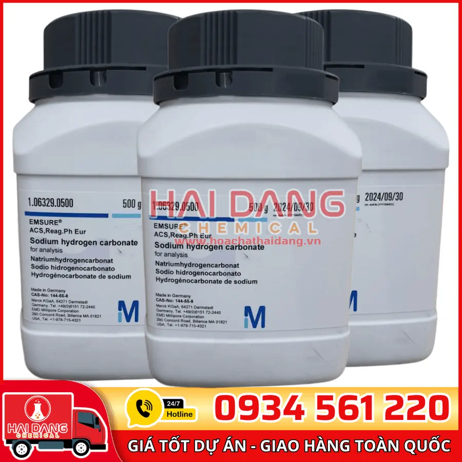 Sodium hydrogen carbonate  lọ 500g - Merck