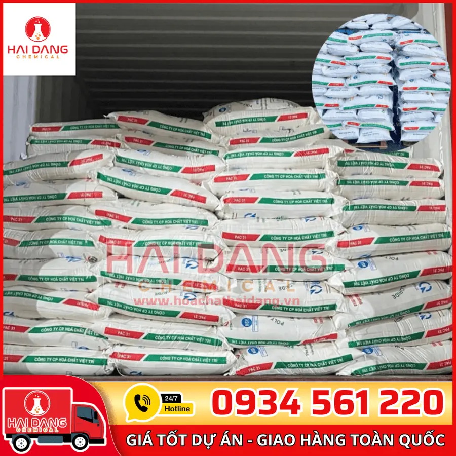 Polyaluminium Chloride PAC Al2O3 31% Việt Nam