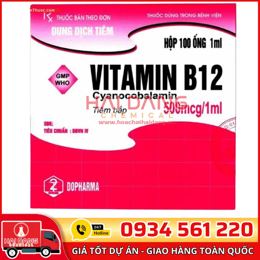 Vitamin B12 Cyanocobalamin Trung Quốc – Dạng Bột Tinh Khiết