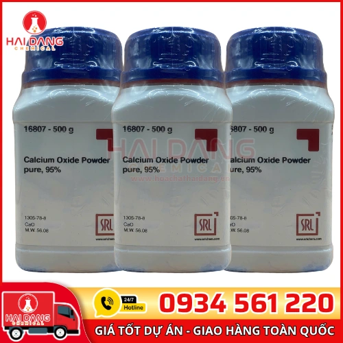 Calcium Oxide Reagent Grade lọ 500g, hãng Sigma