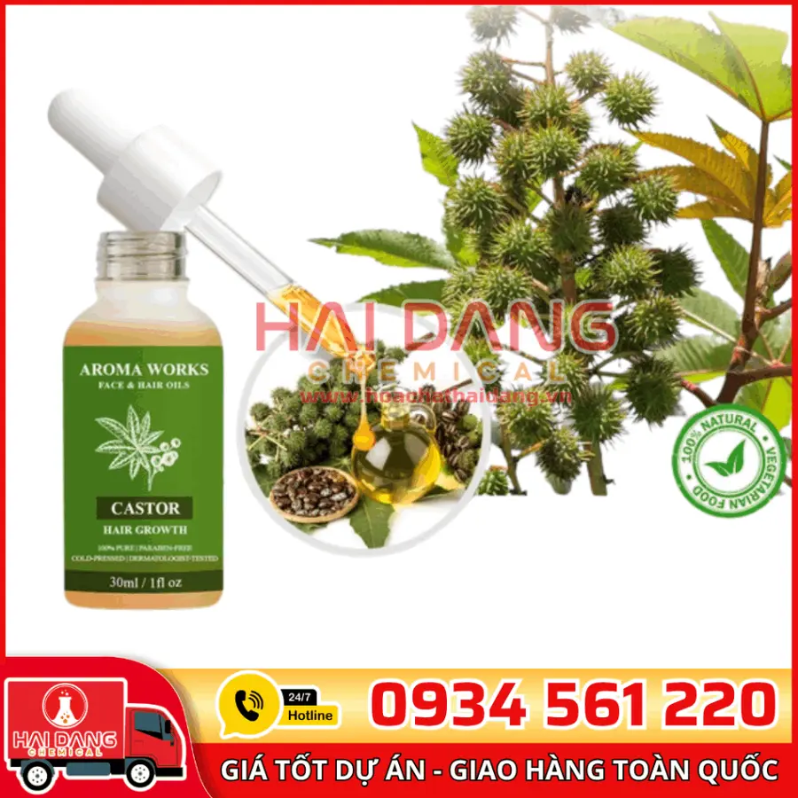 Castor Oil HC Tây Ban Nha – Nguyên Liệu Dưỡng Da, Dưỡng Tóc