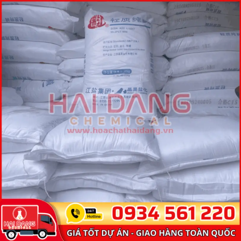 Na2CO3 Soda Ash Light 99% Trung Quốc