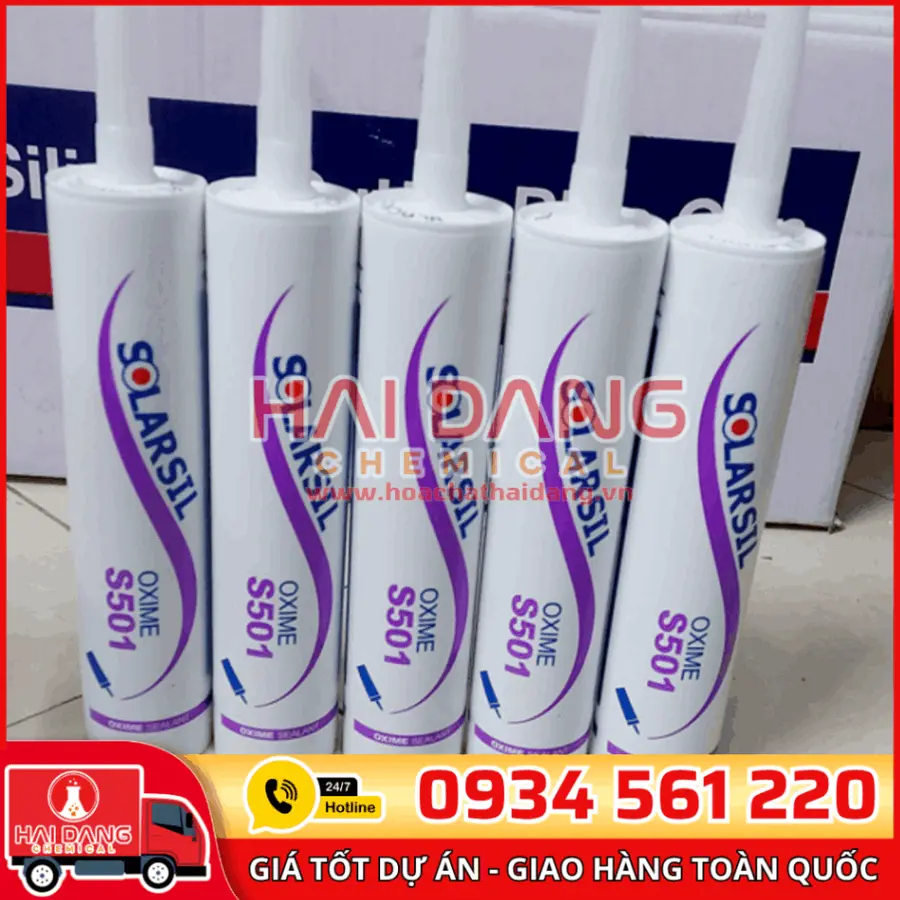 Solarsil S201–S501 – Keo Silicone Dán Kính, Trám Khe Bền Ngoài Trời