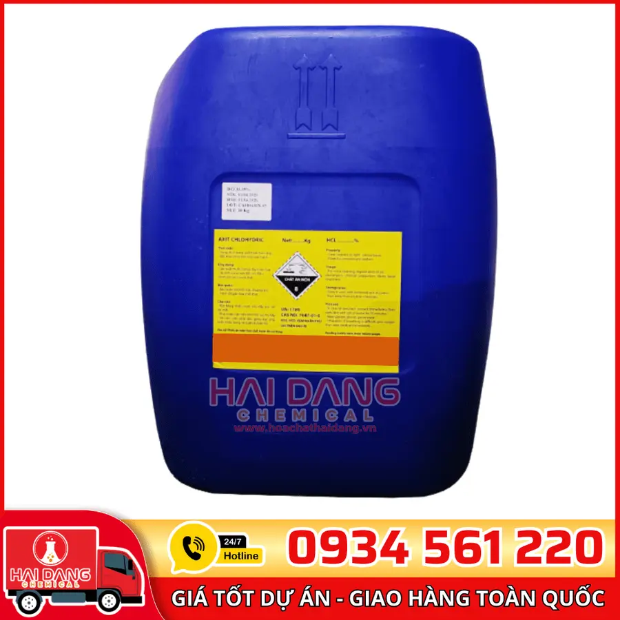 Axit HCL – Hóa Chất Tẩy Rửa, Làm Sạch Cặn Vôi Hiệu Quả