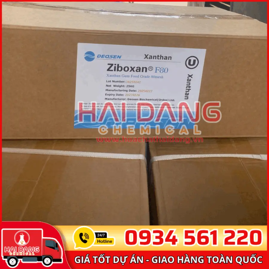 Xanthan Gum Trung Quốc Thùng 25kg