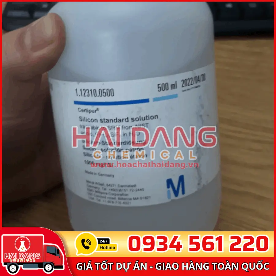 Dung dịch chuẩn Silicon (Silic) 1000 mg/L lọ 500ml - Merck