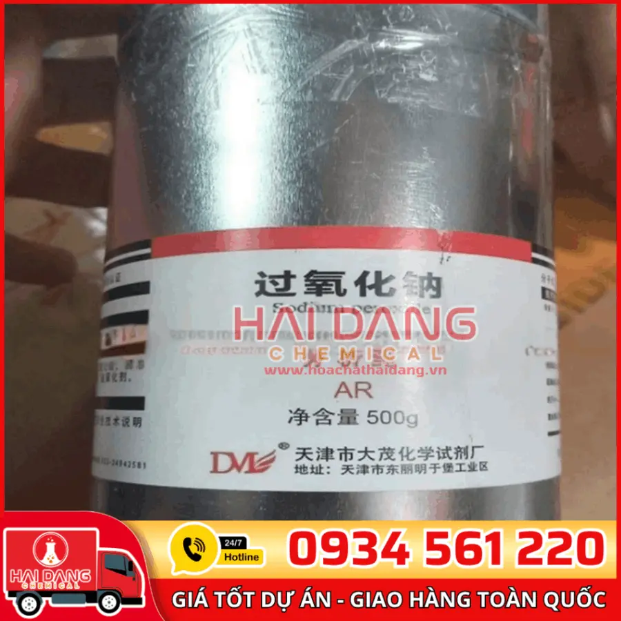 Sodium Peroxide Na2O2, lọ 500g - hãng Xilong