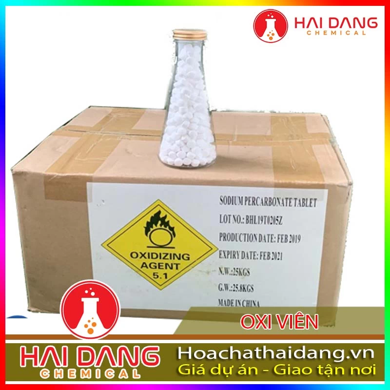 Hóa Chất Thủy Sản Oxi Viên Trung Quốc