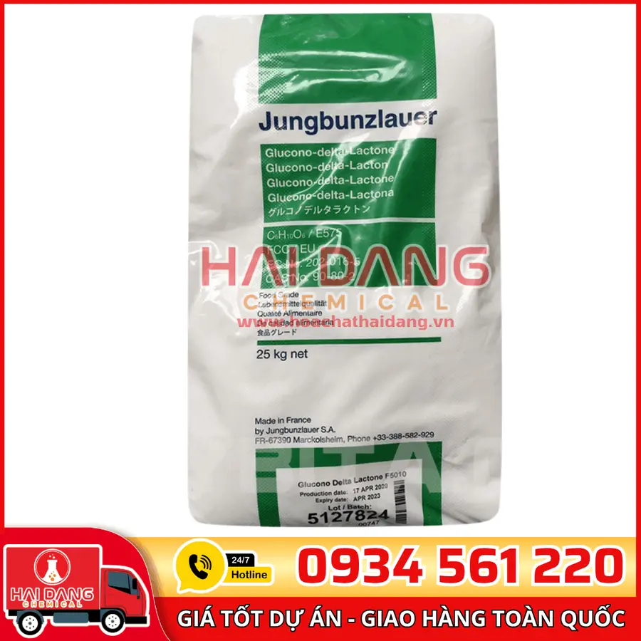 Glucono Delta Lactone Pháp Bao 25kg