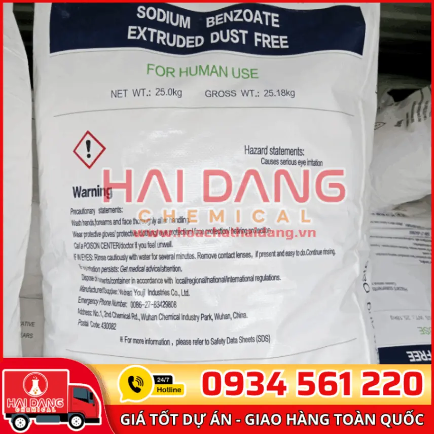 Sodium Benzoate Extruded Dust Free Trung Quốc