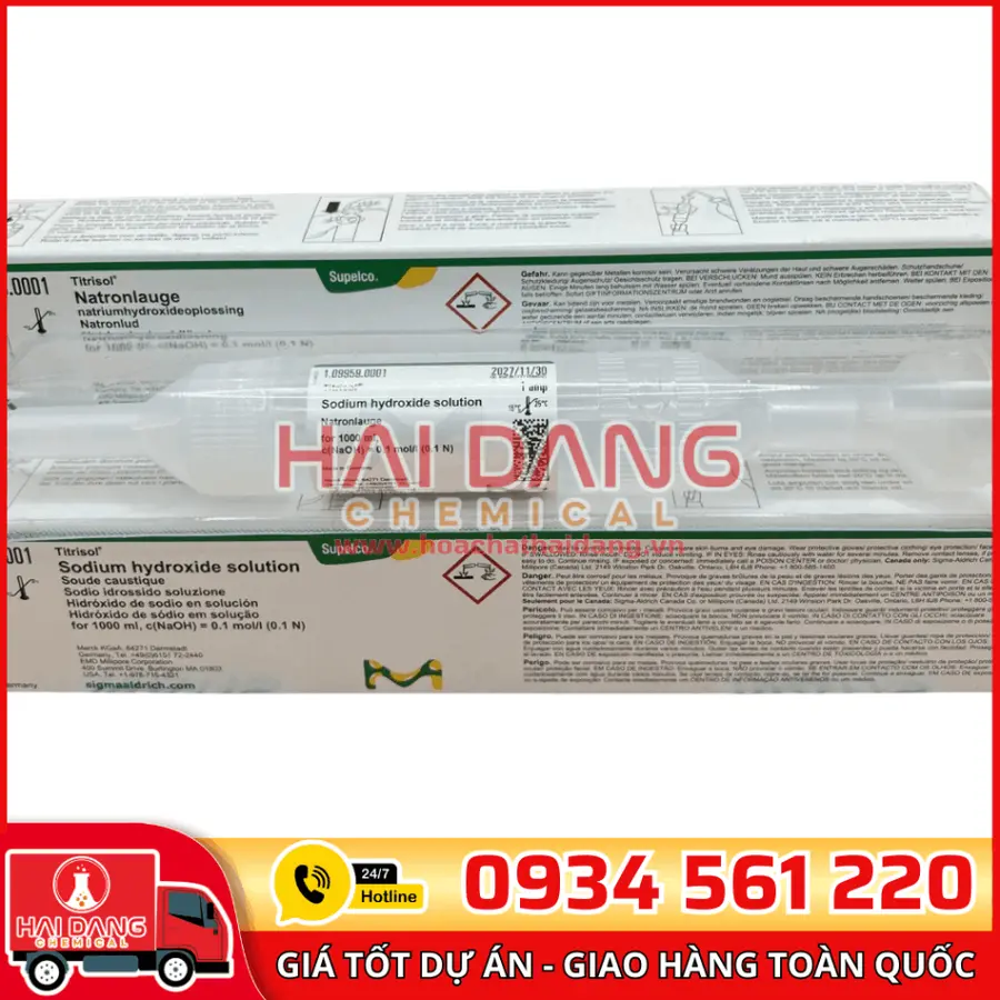Ống chuẩn NaOH 0.1N – Merck
