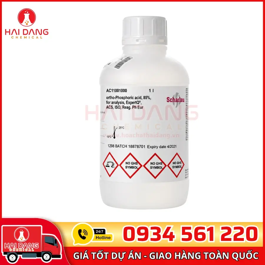Ortho-Phosphoric acid 85% – H3PO4, lọ 500ml hãng Scharlau