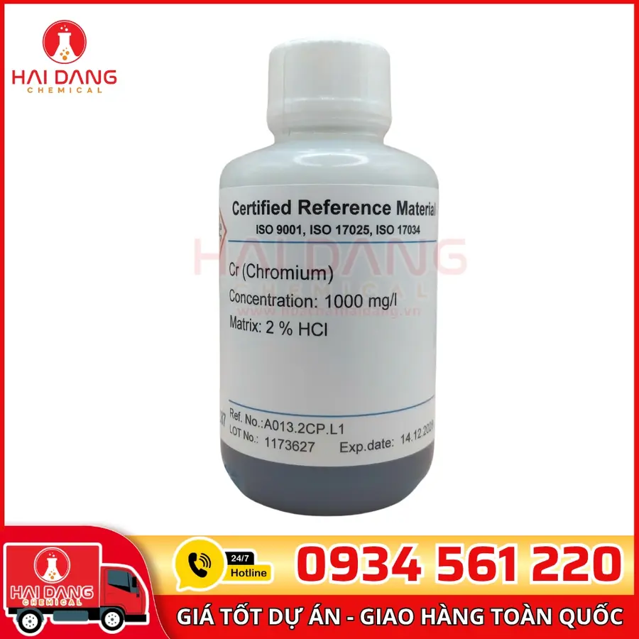 Dung Dịch Chuẩn Chromium (Cr) AAS 1g/L 100mL CPAchem