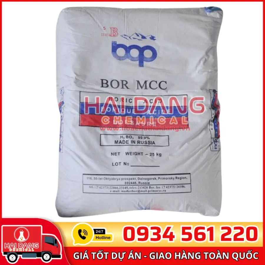 Boric Acid Nga 25Kg – Axit Boric Dược Phẩm Kháng Khuẩn