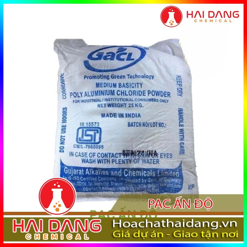 Hóa Chất Công Nghiệp PAC Ấn Độ Polyaluminium Chloride AL2O3