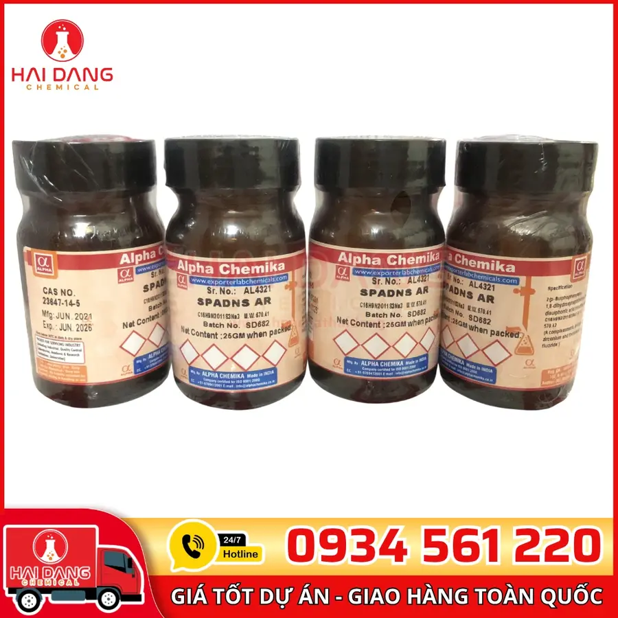 SPADNS lọ 25g, hãng Alpha Chemika