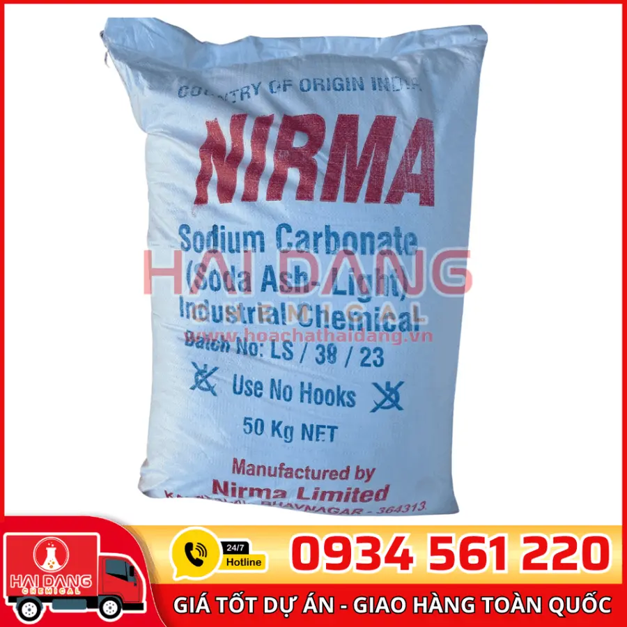 Soda Ash Light Ấn Độ 99% Nirma NA2CO3