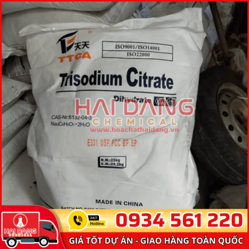 Trisodium Citrate Dihydrate – Nguyên Liệu Dược Phẩm Trung Quốc