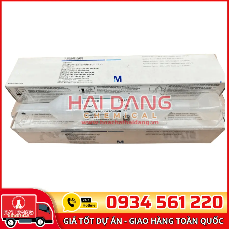 Ống chuẩn NaCl 0.1N – Merck