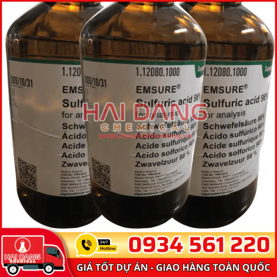 Sulfuric Acid 98% lọ 1L - Merck