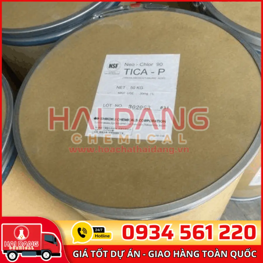 TCCA Shikoku 90% C₃Cl₃N₃O₃ Nhật Bản