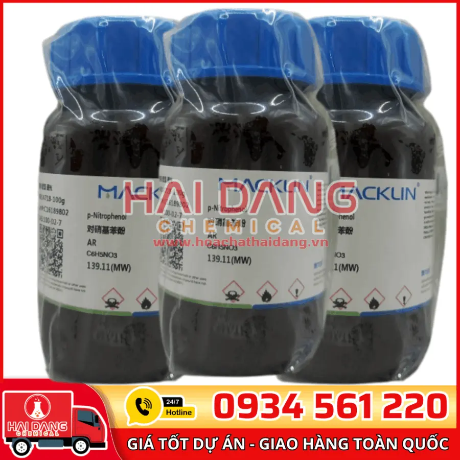 P-Nitrophenol 25g/ 100g/ 500g/ 2.5Kg/ 5Kg - Macklin