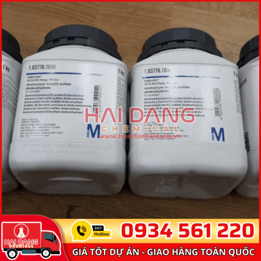 Ammonium iron(III) sulfate dodecahydrate lọ 1kg - Merck