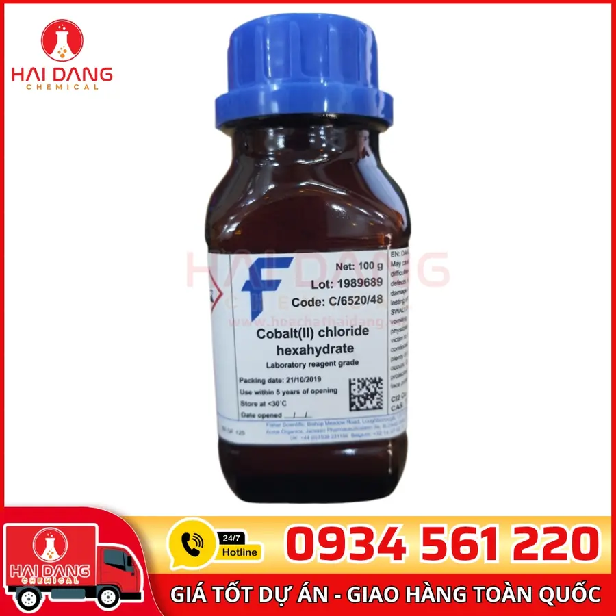 Cobalt (II) Chloride  lọ 250g, hãng Alpha Chemika