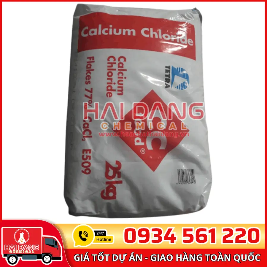 Calcium Chloride (CaCl₂) Phần Lan Bao 25kg