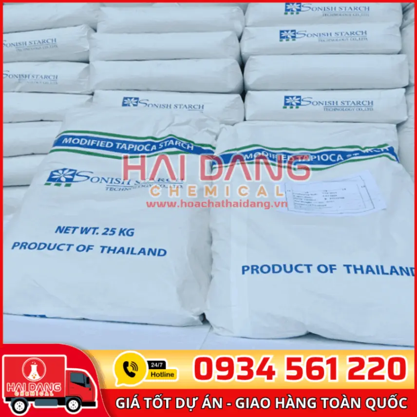 Tinh Bột Sắn Biến Tính Thái Lan Bao 25kg