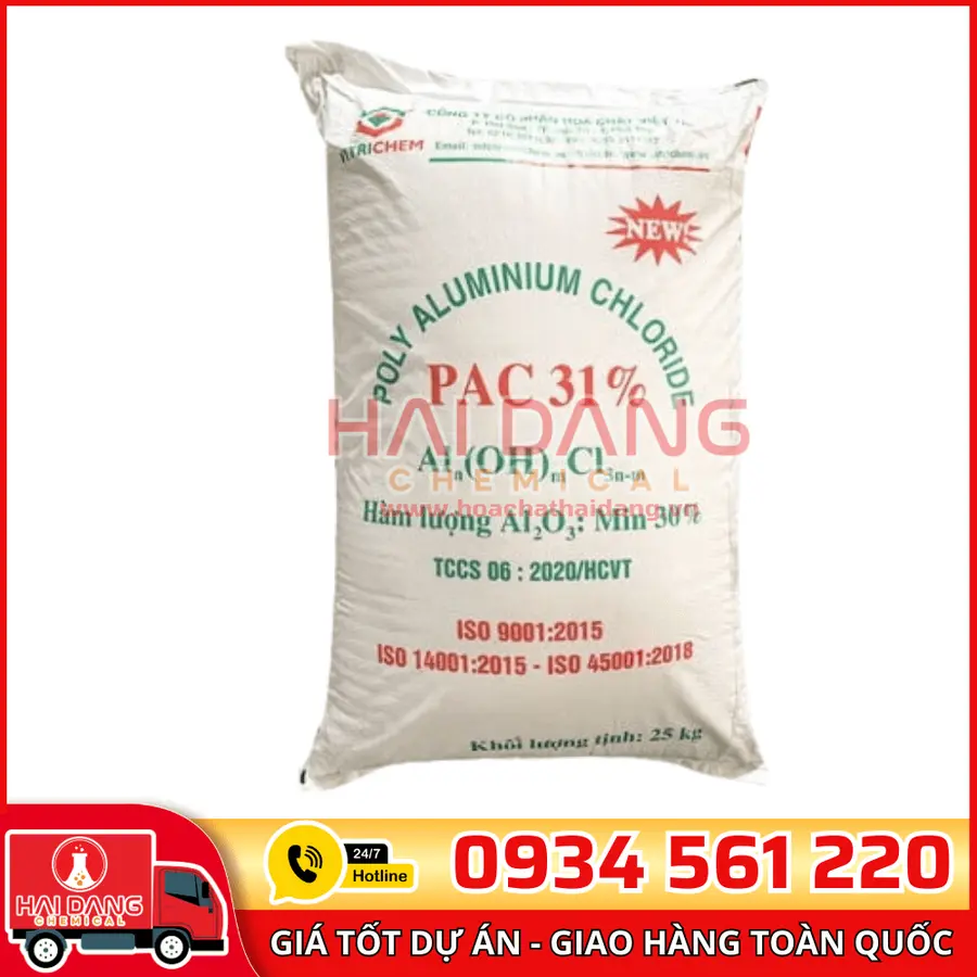 Polyaluminium Chloride PAC Al2O3 31% Việt Nam