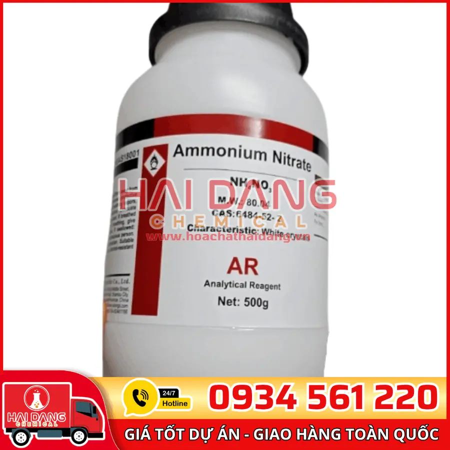Ammonium Nitrate NH₄NO₃, lọ 500g - hãng Xilong