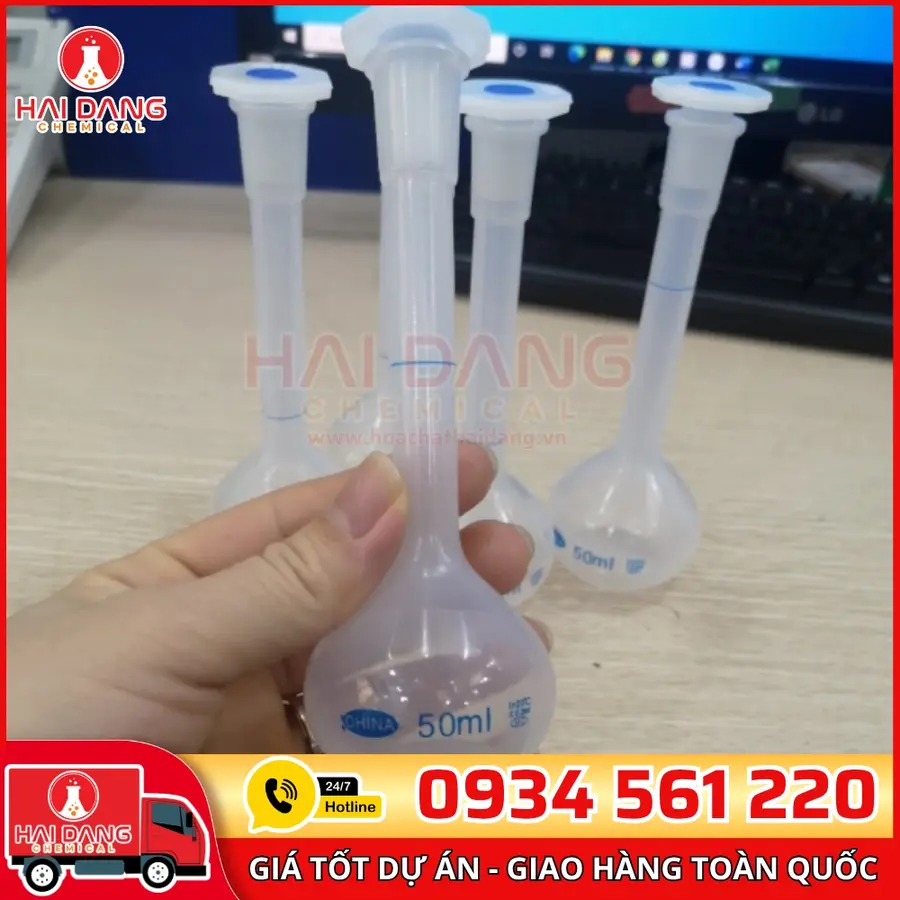 Bình Định Mức Nhựa 50mL – Trung Quốc