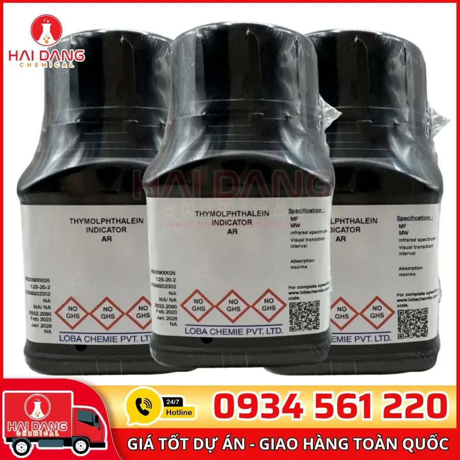 Thymolphthalein Indicator AR lọ 25g, hãng Sigma