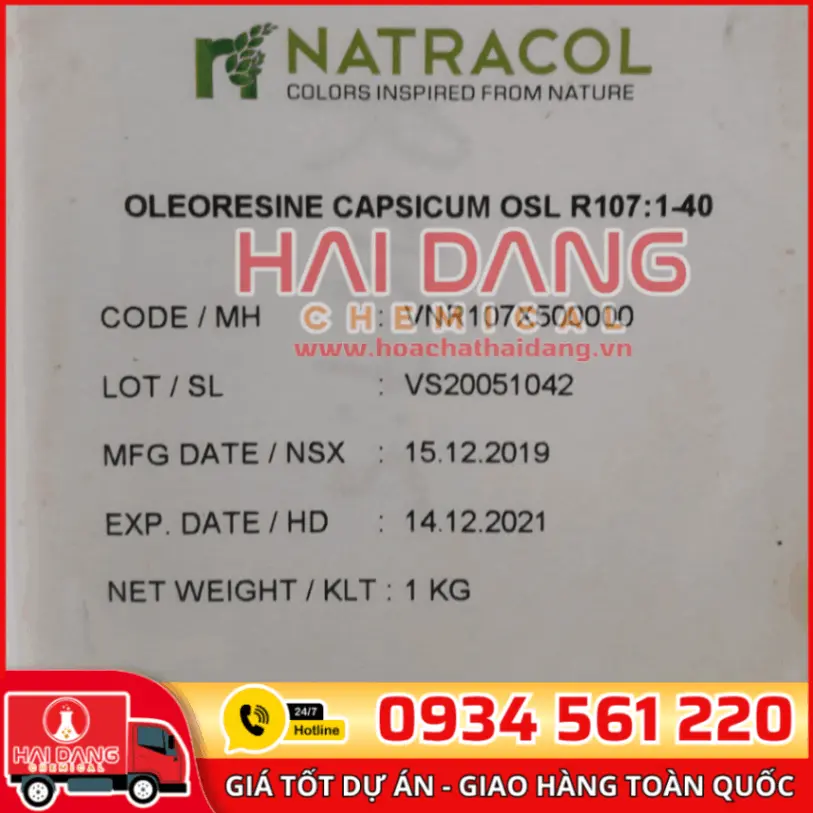 Chất Tạo Cay Capsicum Ấn Độ 