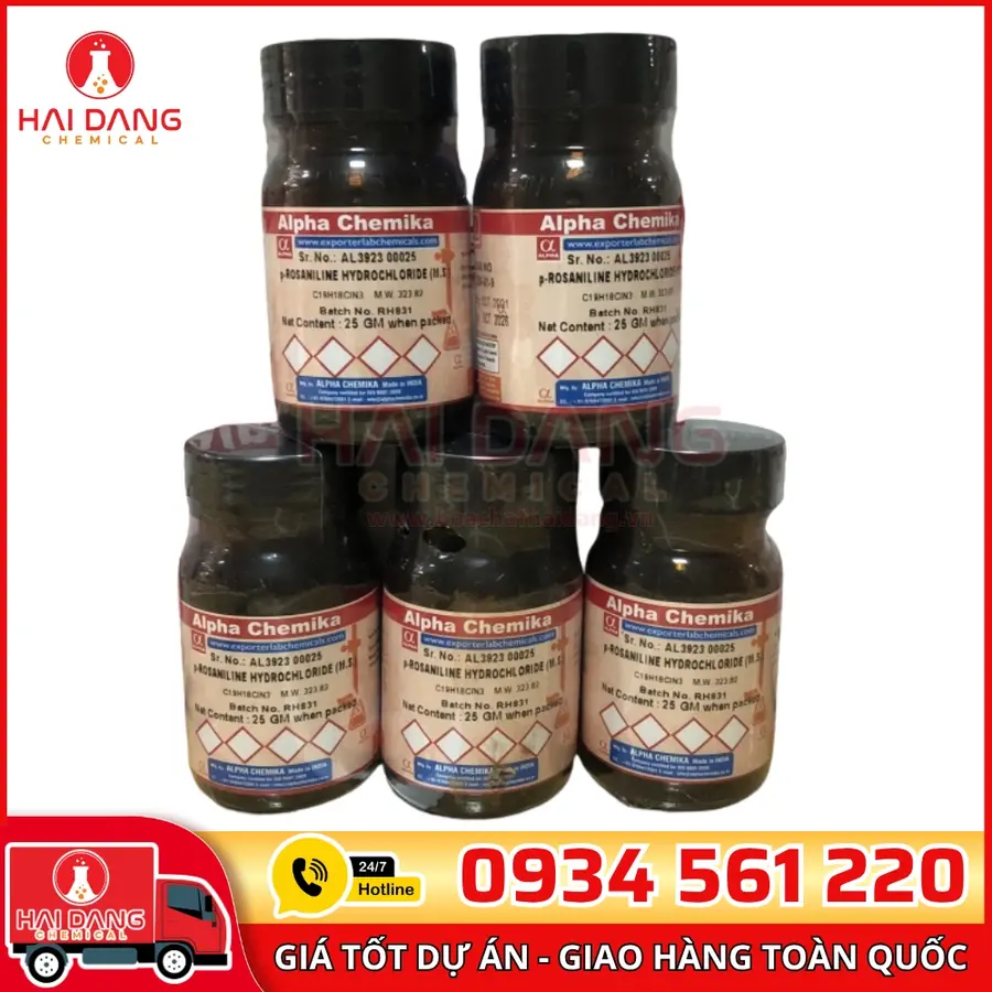 p-Rosaniline Hydrochloride lọ 25g, hãng Alpha Chemika