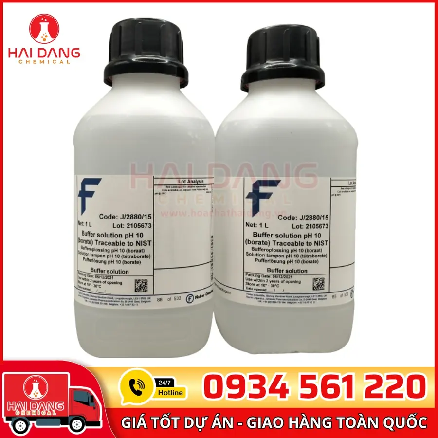 Dung dịch chuẩn pH 10  lọ 1l, hãng Fisher